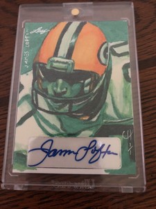 2013 Leaf Masterworks James Lofton Hand Drawn Auto Sketch Card 1/1