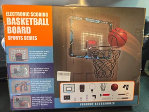 Basketball Hoop Indoor for Kids,Mini Basketball Hoop, Scoreboard & 1 Basketball - Picture 1 of 3