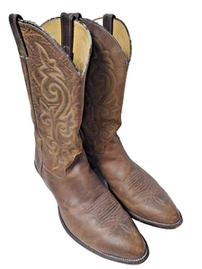 Justin 2253 Men's Buck Classic Western Bay Apache Cowboy Boots HTF Sz 14 E - Picture 1 of 14