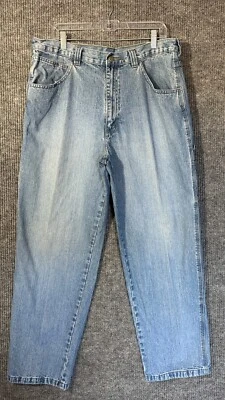 WRG Jean Co. Mens Carpenter Jeans Actual Size 35x30 Blue Denim High Rise - Image 1 of 4