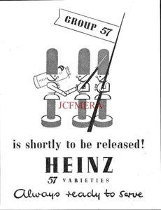 HEINZ 57 Varieties 'Shortly to be Released' ADVERT Small 1940s Print Ad 162/101 - Picture 1 of 1
