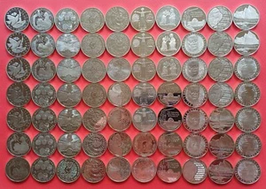 70 x 10 DM Gedenkmünzen *** 925er Sterlingsilber *** 1 kg Feinsilber - Bild 1 von 2