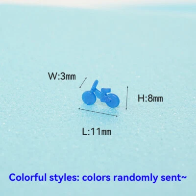 10PC Miniature Bicycles 1:75 1:87 1:150 Scale Cycling Accessories Railroads - Image 1 of 4