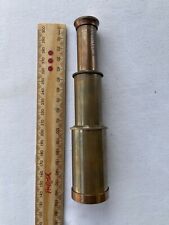 SOLID BRASS NAUTICAL COLLECTIBLE 3 FOLDS SMALL TELESCOPE