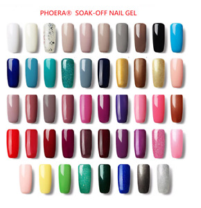 PHOERA® Colour Soak Off UV LED Nail Gel Polish  Manicure Base Top Tempered Coat