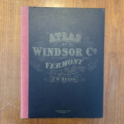 Atlas del condado de Windsor Vermont 1869 / Reimpreso por Harold Osmer Foto 1 de 4