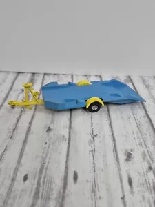 VINTAGE 1970 Matchbox Blue Yellow King Size Trailer Lesney England K46 - Picture 1 of 5