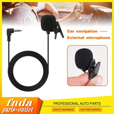 3.5mm Microphone Car Radio Stereo GPS DVD Bluetooth External Audio Kit. Mic Foto 1 de 4
