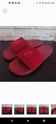 STNDRD Standard Monaco Justice League DC Comics Flash Red Mens Slides Sandals 13 - Image 1 of 4