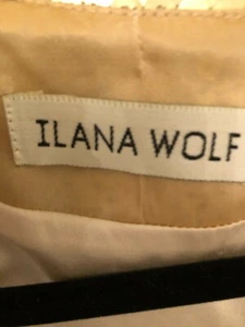 Gold Sequinned Ilana Wolf Evening Jacket Collar, Size 10, Excellent Condition - Picture 1 of 6