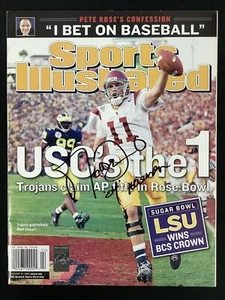 Matt Leinart Signed Sports Illustrated No Label 1/12/04 USC Auto Leinart Holo - Picture 1 of 5