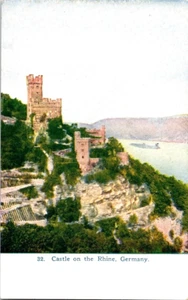 Castle on the Rhine Germany vintage postcard a41 - Picture 1 of 2