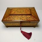 Stunning Antique English Regency Penwork Games Box c.1820