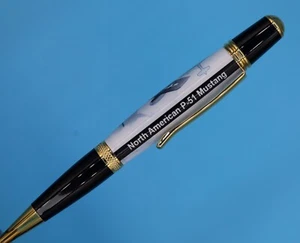 North American P-51 Mustang Aviation Relic with Gold Sierra Ballpoint Pen - Picture 1 of 15