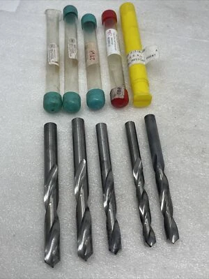 Lot Of (5) New Carbide Drills, USA Made, 31/64”, 27/64”, .3860 (W), 13/32” - Image 1 of 4