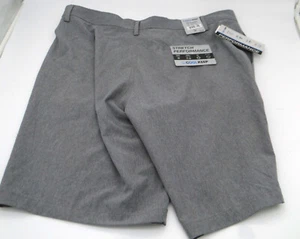 PANTALONES CORTOS DE GOLF COOLKEEP STRETCH PERFORMANCE PARA HOMBRE TALLA 36 GRIS NUEVO CON ETIQUETAS - Imagen 1 de 3
