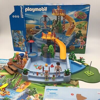 Playmobil 4858 Swimming Pool With Slide With Working Shower Characters. Boxed. • 22.69€