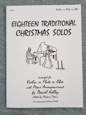 Eighteen Traditional Christmas Carols Violin, Flute, or Oboe by Daniel Kelley - Image 1 of 3
