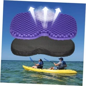 2 pcs Gel Seat Cushion for Kayak - Thick Waterproof Kayak Seat Cushion, Anti - Picture 1 of 8
