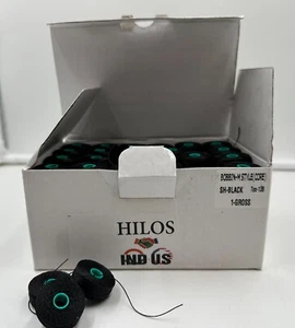 TEX 138 STYLE M NEW BLACK POLYESTER BOBBINS W/CORE 1 GROSS (144 PCS) - Picture 1 of 4