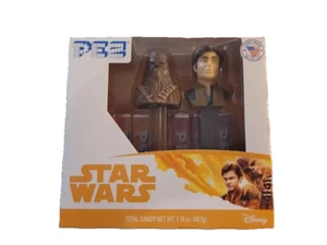 PEZ STAR WARS Han Solo CHEWBACCA Chewy CANDY 2018 Disney - Bild 1 von 1