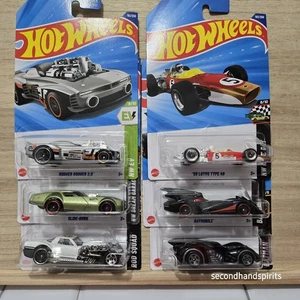 HOT WHEELS Mainline 6 Piece Hot Rods And Batman - Picture 1 of 3