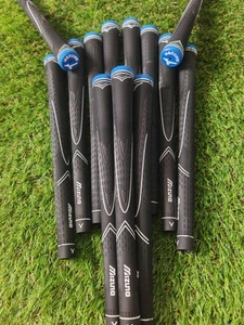3x Mizuno Zephyr Golf Grip NEW Standard Black Blue Universal Grips FREE TAPE - Picture 1 of 4