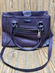 Borsa Dana Buchman ecopelle borsetta tracolla colore prugna usata in ottime condizioni molto bella - Foto 1 di 10