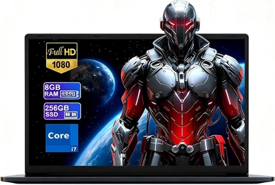 Computer Portatile Core I7 (Up to 3,1 Ghz) 14,1 Pollici FHD IPS Computer 8 GB RA - Immagine 1 di 4