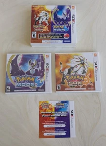 CLEAN Pokemon Sun & Moon Dual Pack Nintendo 3DS Y-Fold Sealed Games Authentic - Picture 1 of 14