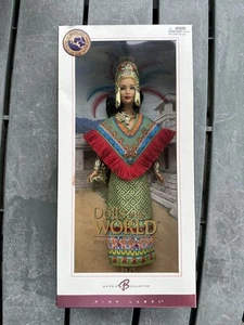Barbie Princess of Ancient Mexico Dolls of World 2004 Pink Label COA Complete - Picture 1 of 19