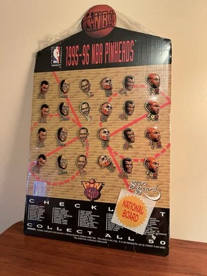 NBA 1995-96 PinHeads Olajuwon Shaq Hill Hardaway Robinson Barkley 24 Total New - Image 1 of 4