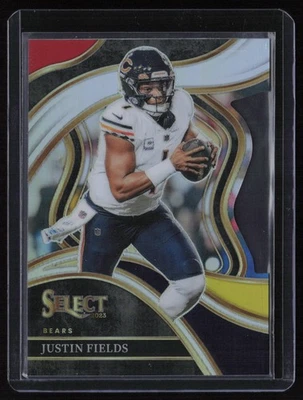 2023 Panini Select #249 Justin Fields Silver Prizms Die Cuts - Image 1 of 2
