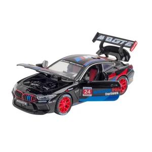 1/32 Diecast Model Car Toys Collection Sound&Light Gifts For BMW M8 GTE Model a - Picture 1 of 20