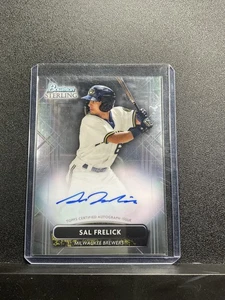 2022 Bowman Sterling Sal Frelick #PA-SF Prospect Autografi Milwaukee Brewers - Foto 1 di 2