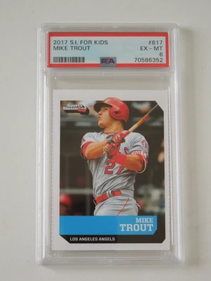 2017 SI For Kids #617 MIKE TROUT PSA 6 - Image 1 of 2