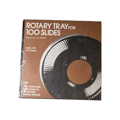Vintage Rotary Tray For 100 Slides 2 X 2 By Airequipt Made In USA Lot Of 2 - New - Image 1 of 3