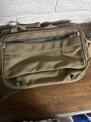 Briggs & Riley Nylon Olive Weekender Duffle Travel Bag 19” READ - Image 1 of 4