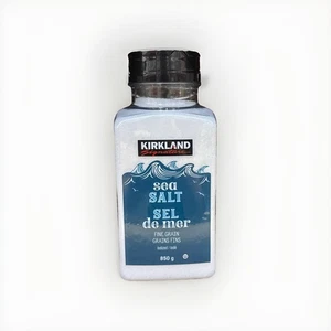 Kirkland CANADA sea salt fine grain, 850 g/ 30 oz, Always Fresh, F/Shipping - Foto 1 di 2