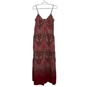 Gap Vintage Paisley Babydoll Midi Vestido de Sol Mujer 6 Hadas Boho Y2K Cottagecore - Imagen 1 de 10