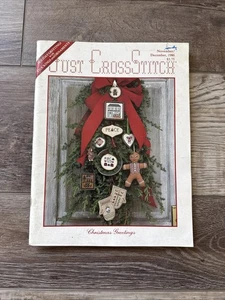 Just Cross Stitch Mag/Buch November/Dezember 1986 Weihnachtsstrümpfe Ornamente - Bild 1 von 24
