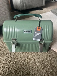 Fiambrera clásica de metal Stanley 10 QT/9,5 L VERDE MARTILLO con etiqueta, nueva (LEER) - Imagen 1 de 9