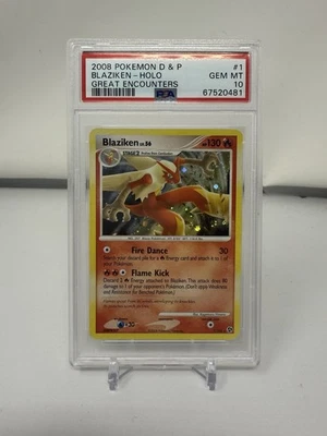 2008 Pokemon Diamond & Pearl Great Encounters Blaziken #1  PSA 10 - Image 1 of 2