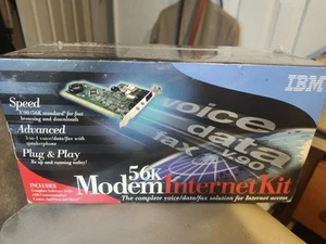 KIT INTERNET MODEM IBM 56K VINTAGE - Photo 1/6