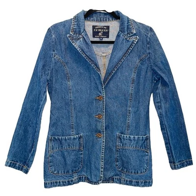 Blazer chaqueta vaquera vintage Caribbean Joe talla mediana  Foto 1 de 4