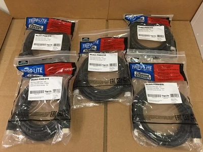 Lote de 5 nuevos cables HDMI de alta velocidad Tripp Lite P568-016 de 16 pies Foto 1 de 3