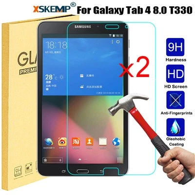 2Pcs for Samsung Galaxy Tab 4 T330 T337 T331 Tempered Glass Screen Protector - Image 1 of 4