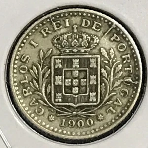 Portugal 50 Reis KM 545 Prem XF 1900 - Picture 1 of 2