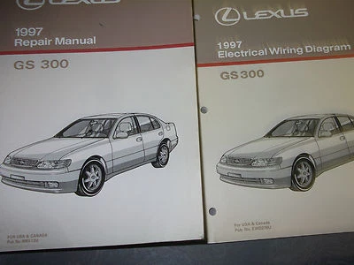 1997 Lexus GS 300 GS300 Servicio Tienda Reparación Taller Manual OEM Juego W Ewd - Imagen 1 de 4