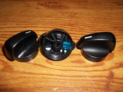 94-04 FORD MUSTANG HEATER CLIMATE CONTROL KNOBS knob set BLUE GT 98 99 97 00 01 - Image 1 of 3